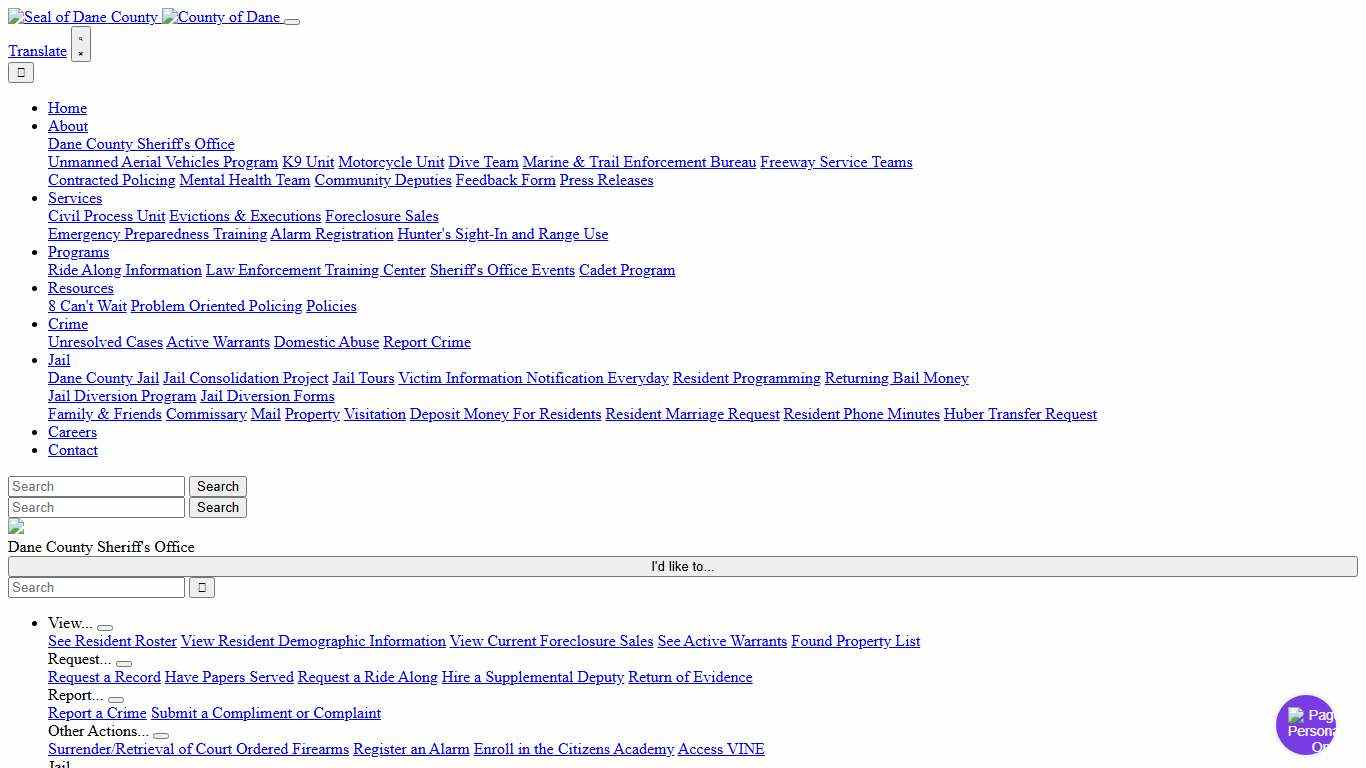 Jail Dane County Sheriff's Office